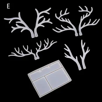 

Elk Jewelry Rack Resin Molds Deer Anlter Jewelry Storage Silicone Trays Molds Dried Flower Resin Decorative DIY Hand Crafts