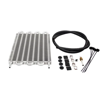 

Universal 6 Row 8 Row Aluminum Alloy High Performance Car Air Conditioner Transmission Cooler Assembly Hose Cooling System