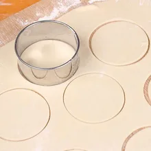 3pcs/set Stainless Steel Round Dumplings Wrappers Molds Set Cutter Maker Tools Round Cookie Pastry Wrapper Dough Cutting Tool 14pcs set stainless steel dumplings wrappers cutter maker tools cake moulds mousse ring round stainless steel cookie molds set