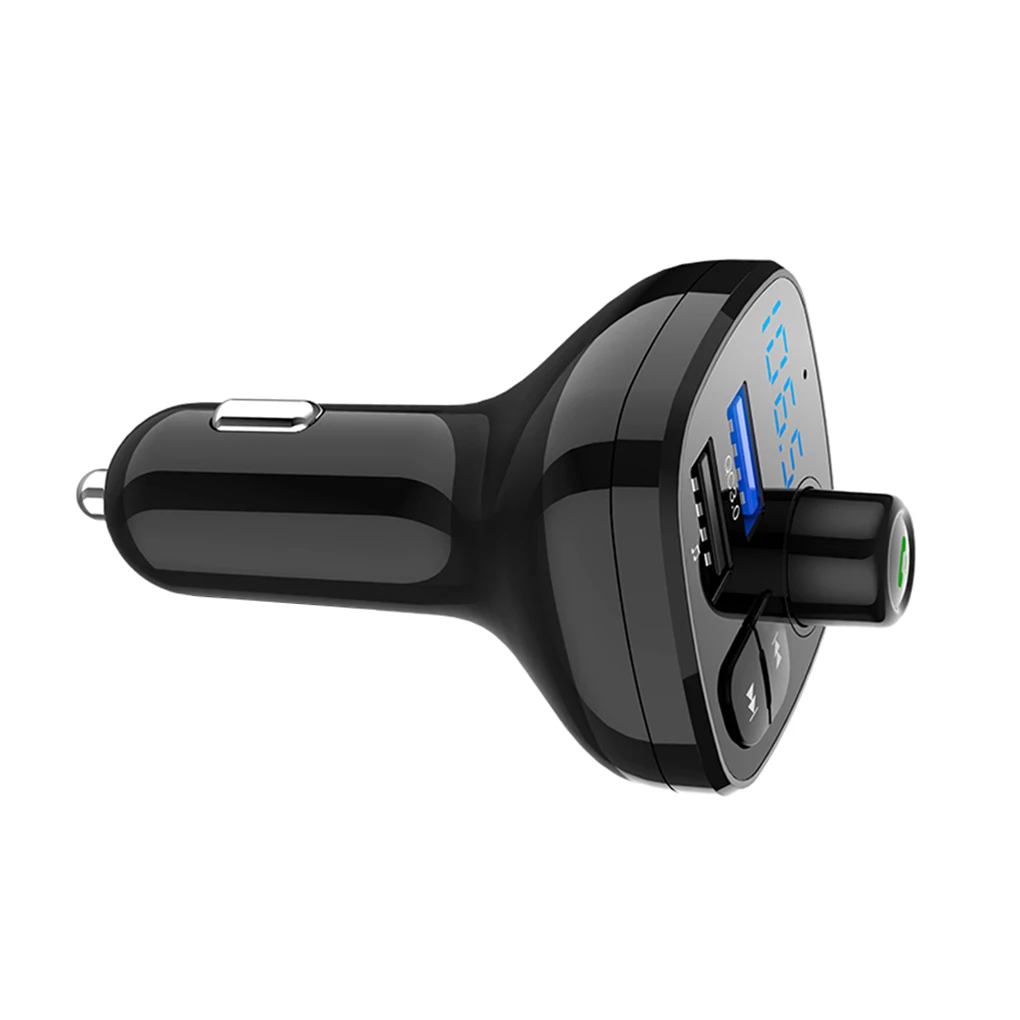 Bluetooth автомобильный комплект громкой связи fm-передатчик беспроводной музыкальный mp3-плеер двойной USB быстрая зарядка