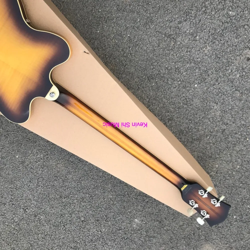 Тонкий корпус Hofner bass htc-500/7-SB Staple-top Tonabnehmer Германия импортное оборудование тонкая линия Hofner htc 500/7 электрический бас