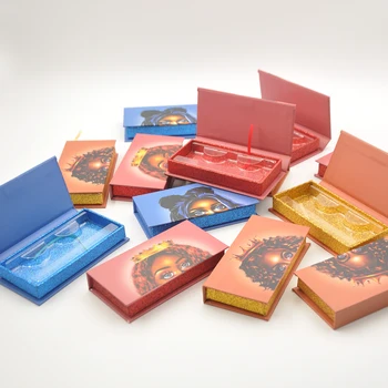 

25mm Lash Boxes Packaging Wholesale Fahion New Empty Eyelash Packaging Box Rectangle Lashes Case Eyelashes Packageing Box