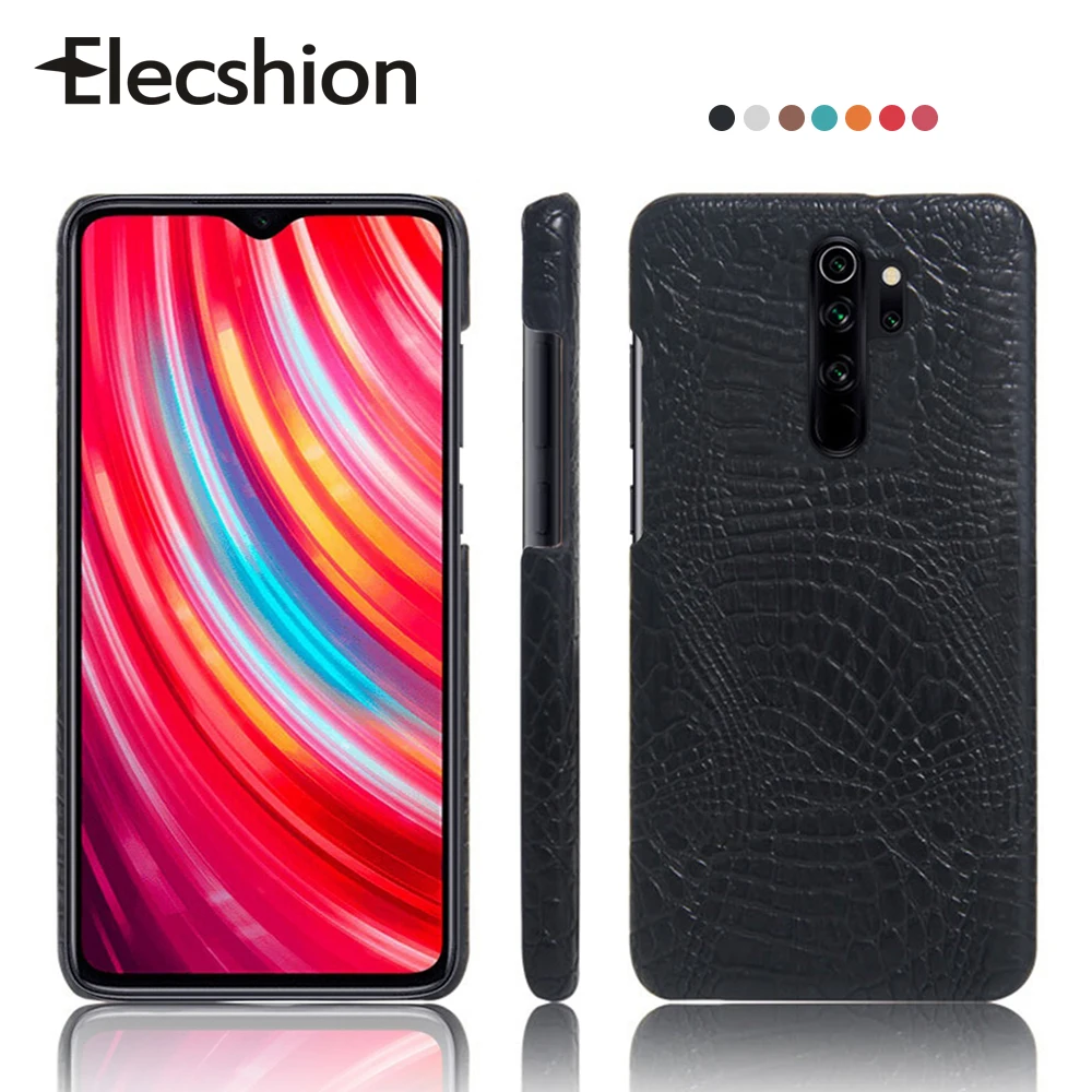 

Luxury Crocodile Texture Phone Case For Redmi Note 8 Pro Hard PU Leather Back Cover For Redmi Note 8 New Business Phone Case Bag
