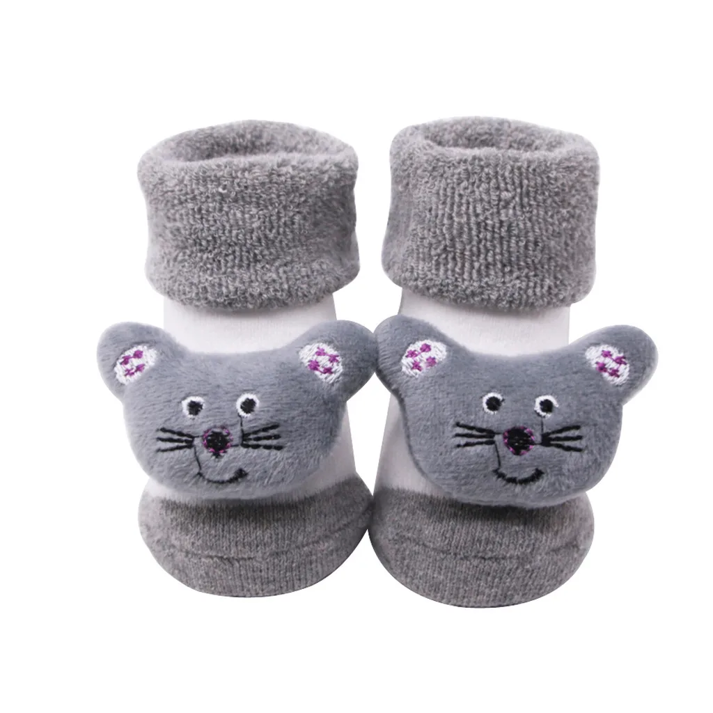 Baby Girls Clothes Infant Socks Newborn Cotton Boys Girls Anti-Slip Socks Cartoon Bell Baby Accessories Cheaper