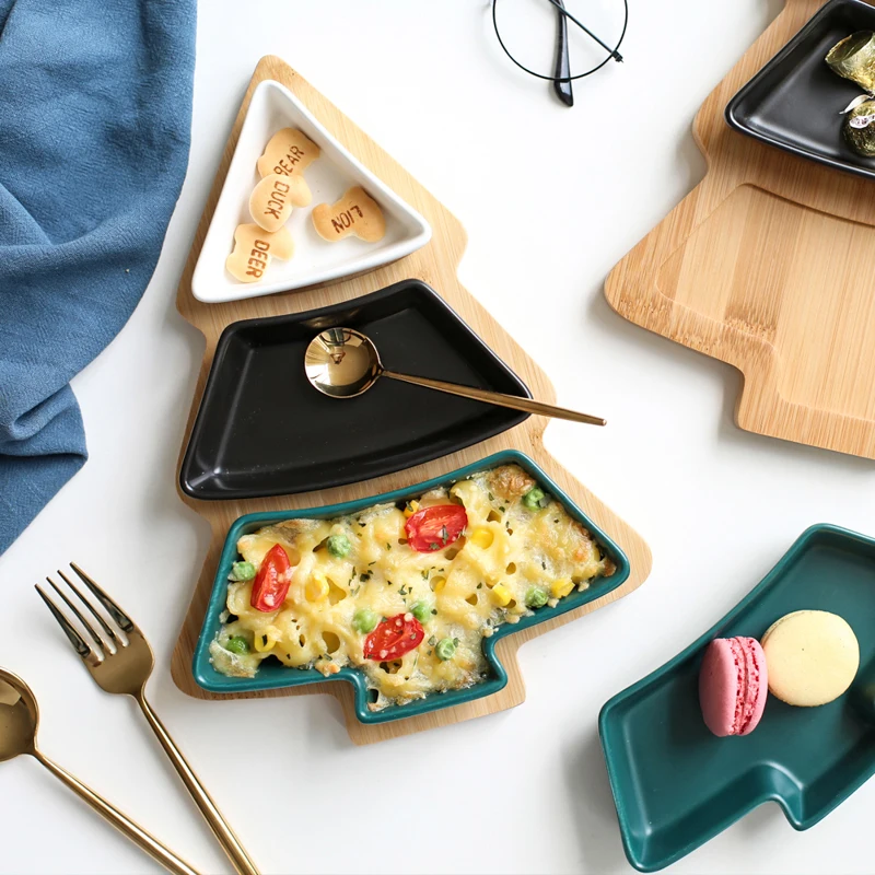 Wood snack dishes (2)