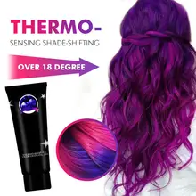 50ML Hair Dye Thermochromic Color Changing Wonder Dye Mermaid Cream Thermo Sensing Shade Shifting Hair Color Wax