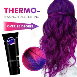 50ML Hair Dye Thermochromic Color Changing Wonder Dye Mermaid Cream Thermo Sensing Shade Shifting Hair Color Wax
