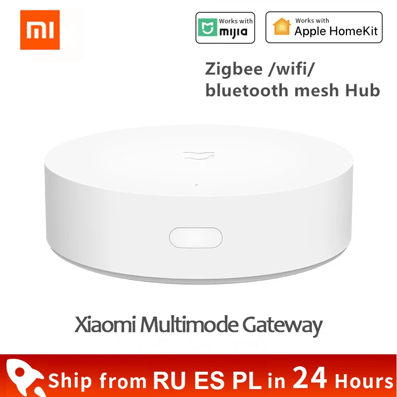 Шлюз Xiaomi Mijia Smart Multi Mode Gateway 3 ZigBee Wi Fi Bluetooth сетевой хаб умный дом работает с