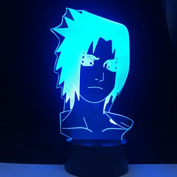 

Uchiha Sasuke 3D Naruto Anime Figure LED Night Light Remote Control Table Lamp Baby Kids Birthday Decor lamp Bedroom Decor