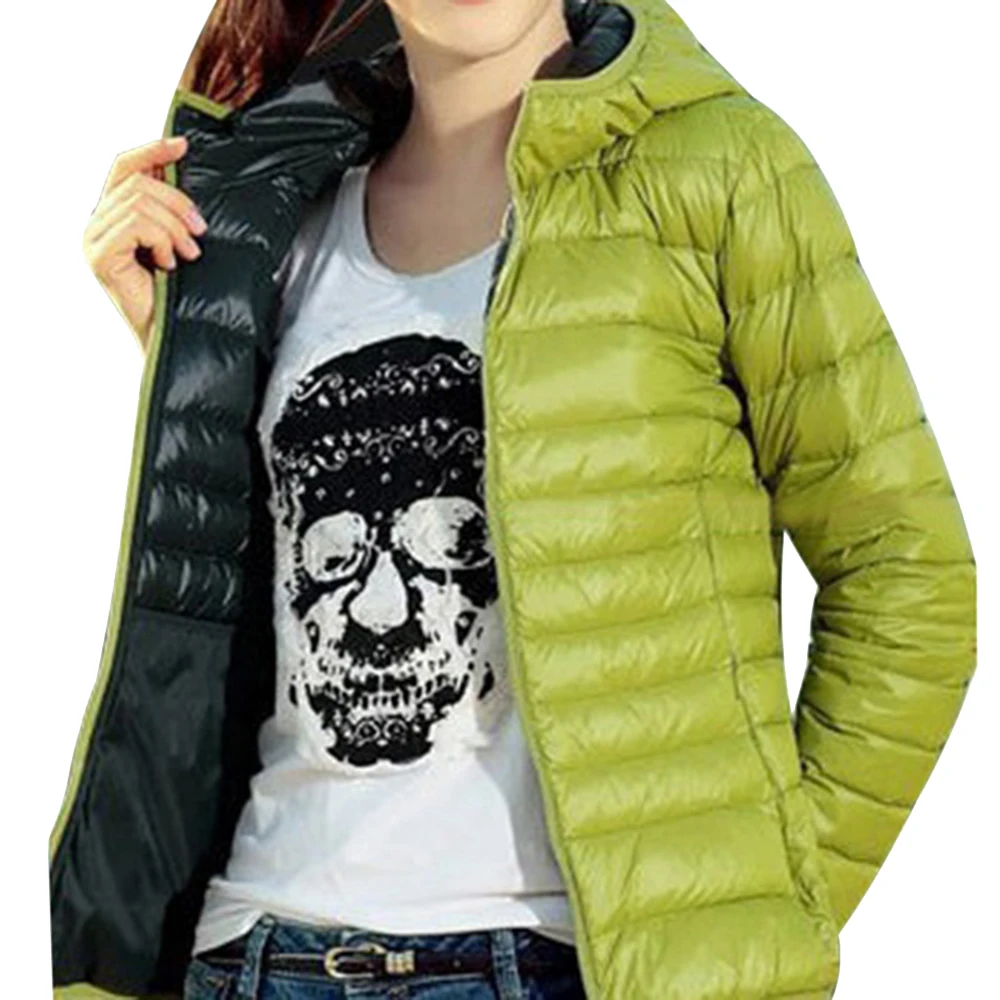 Женская куртка, толстая парка, пальто, одноцветная, теплая, с капюшоном, зимние куртки, с хлопковой подкладкой, базовые пальто, женская Двусторонняя верхняя одежда
