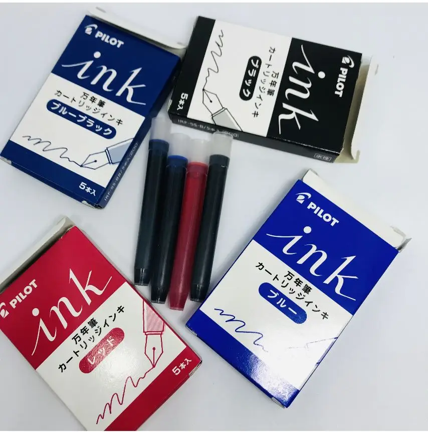 Pilot Роскошные прозрачные перьевые/каллиграфическая ручка Ergo Grip Extra Fine NibClear/черный маркер японская ручка для студентов