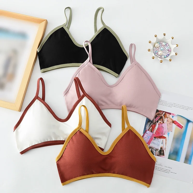 

Women Wireless Push Up Bras Backless Bralette Comfort Underwear Sexy Lingeries Fashion Patchwork Color Seamless Bras