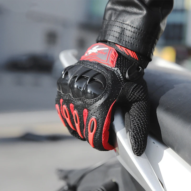 Полный палец экран сенсорный moto rcycle перчатки жесткая оболочка защитные мото перчатки для верховой езды Мужские дышащие moto cross перчатки Внедорожные/ADV