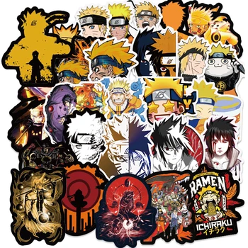 

10/30/50PCS Naruto Anime Stickers for Child Skateboard Fridge Phone Guitar Motorcycle Luggage PVC Waterproof Cool Decal Stickers