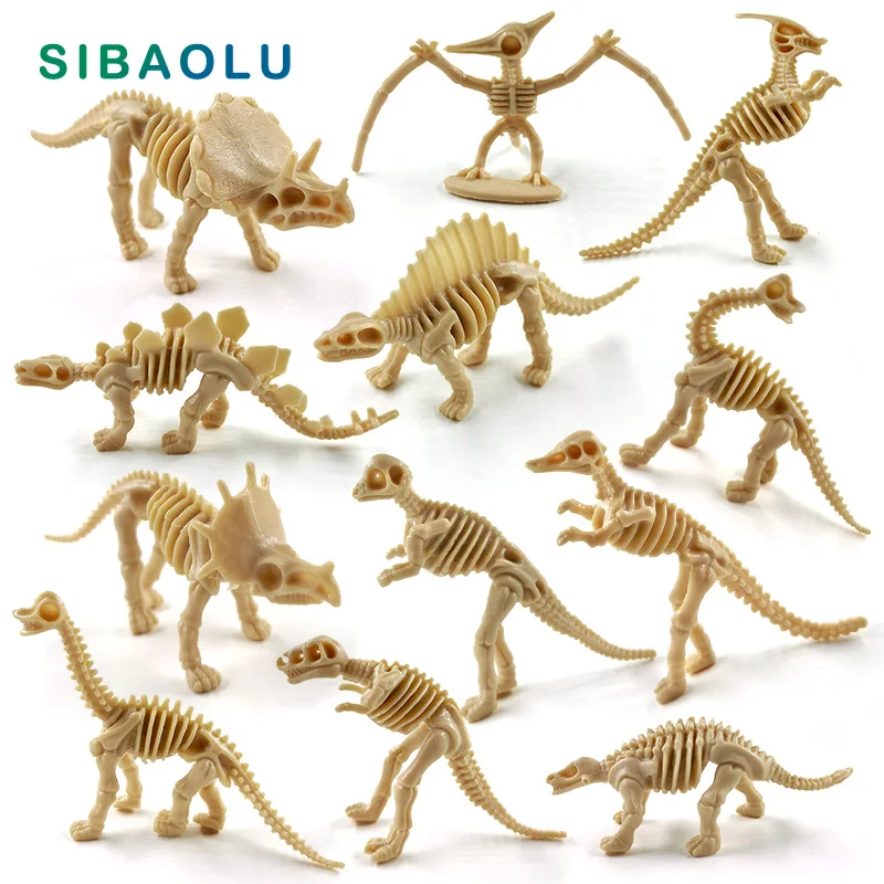 12 шт Моделирование скелеты динозавров фигурка животное модель бонсай для домашнего декора миниатюрное украшение для сада в виде Феи аксессуары современный
