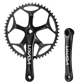 

Lixada 52 Teeth 9/10 Speed Bike Crankset CNC Aluminum Bicycle Chain Wheel Crankset for Folding Bikes Road Bicycles Accessories