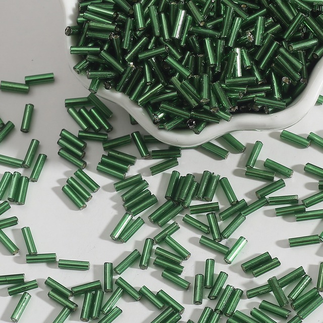 2x7mm Austria Crystal Tube Glass Beads Spacer Seed Beads For Jewelry Making DIY Necklace Bracelet