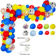 Вечеринка История игрушек поставки воздушные шары-гирлянды комплект, воздушный шар "Конфетти" полосы Набор для детского душа Дети День рождения украшения