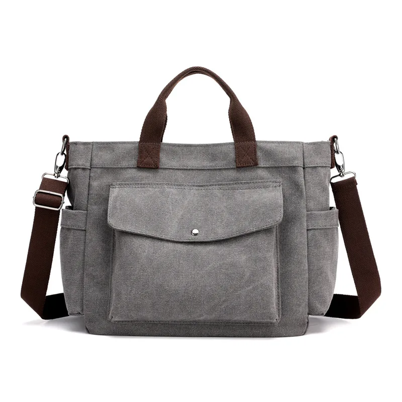 

Korean-style Retro Fashion Canvas Bag Women's Casual Lightweight Large Capacity One-Shoulder Handbag Trend Versatile Shoulder Ba