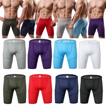 

Men's Pajamas Bottom Hollow Out Ultra-thin Sleep Bottom Body Sport Fitness Pants Leggings Sexy Male Pajamas Nightie Sleepwear