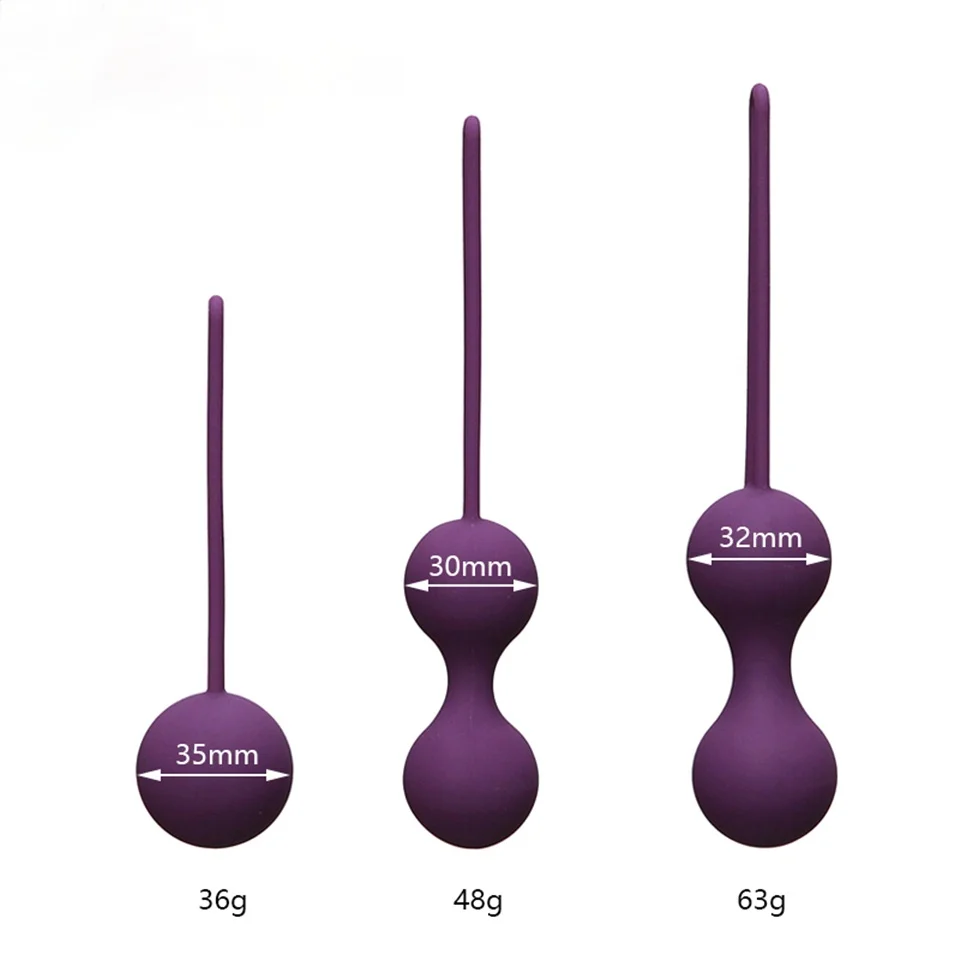 Kegel Balls Safe Silicone Smart Ball Vibrator Vaginal Geisha Ball Vagina Tighten Exercise Machine Ben Wa Ball Sex Toys for Women — view 2
