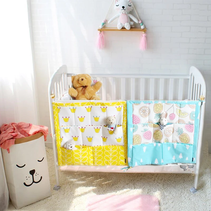Высококачественная новая детская кроватка кровать висячая сумка для хранения, органайзер для кроватки, игрушечный карман для пеленок