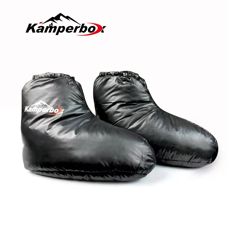 Kamperbox Down Sleeping Slippers Down Socks Camping Booties For Sleeping Bag Camping Socks AQ3 down slipper boots