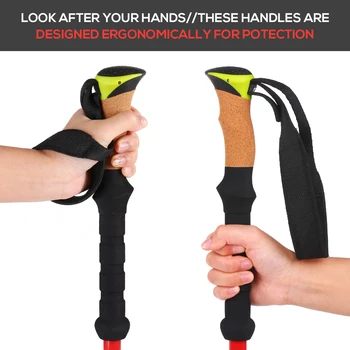 

Trekking Pole Traveling Climbing Tools Collapsible Walking Pole Lightweight Hiking Stick For Trekking Camping