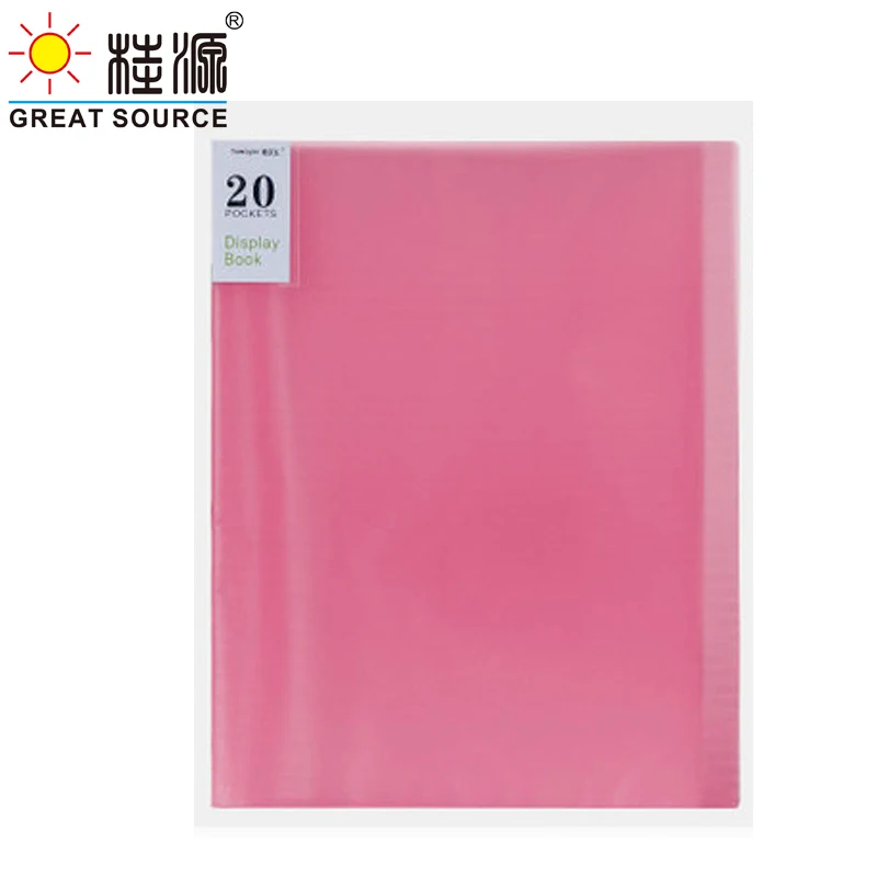 Display Book Project Folder Presentation Book A4 PP 100 Transparent Pockets  Fancy Candy Color 1PC