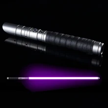 Тяжелый Дуэльный светильник saber RGB Jedi Sith светильник Saber Force FX светильник ing изменение цвета звук FOC Блокировка металлической ручкой