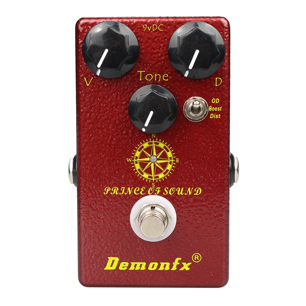 efeito guitarra pedal overdrive impulso distorção príncipe de tom