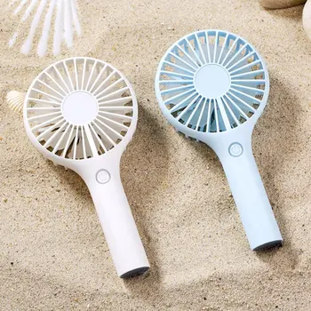 

Handheld Mini Fan With Base Home Bedroom Desktop Small Fan Usb Rechargeable Portable Fan Third Gear Wind Speed