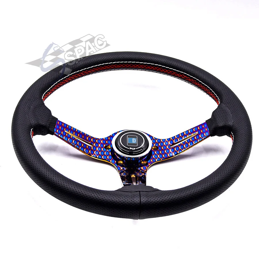 Автомобильный руль JDM с уникальным фиолетовым спицом для универсального |