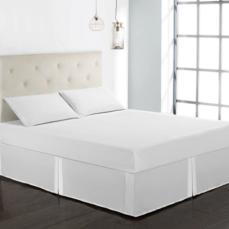HLZS-роскошная кровать-юбка для отеля/Пылезащитная гофрированная коллекция, устойчивая к морщинкам и выцветанию