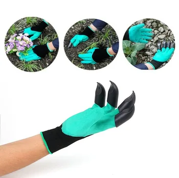 

Fashion 2pc Garden Rake Gloves 4 Claws Digging Flower Pot Succulent Planter Bonsai Pot Accessory Vertical Garden Tools
