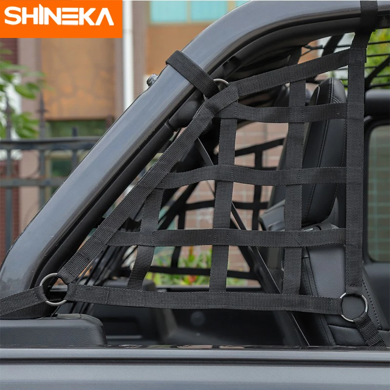 SHINEKA для Jeep Wrangler JK JL 2007 2020 + Автомобильный багажник сетка перевозки грузов