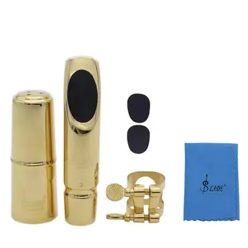 

Jazz Alto Sax Saxophone 6C Mouthpiece Metal with Mouthpiece Patches Pads Cushions Cap Suitable for professional saxophonists
