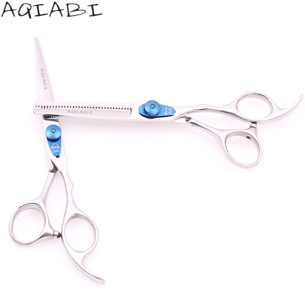 Hair Scissors 6" JP 440C AQIABI Brand Hair Cutting Scissors Thinning Shears Barber Shears Hairdressing Scissors Anti-Tooth A1115