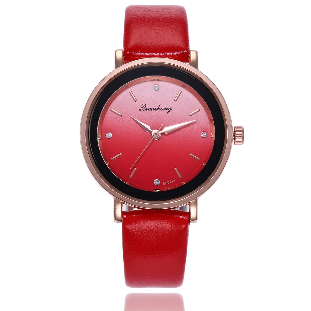 

Manufacturers Direct Selling Korean-style Gradient Color WOMEN'S Quartz Watch Creative Diamond Set Measuring Students Watch a Ge