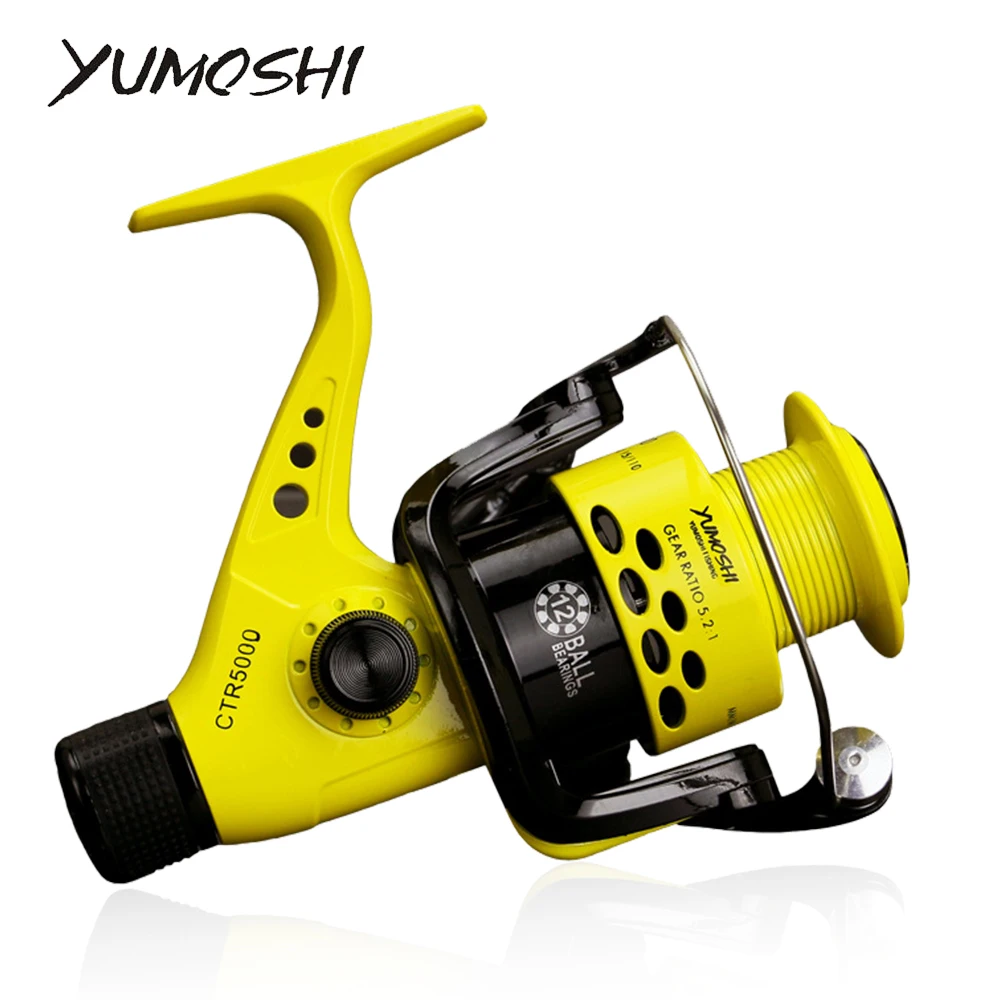 Sfit Fishing Reel 2000-7000 Series 5.5:1 Arm Rocker 12BB Spinning Reel Lightweight Rear Drag Spool Fish Wheels For Saltwater