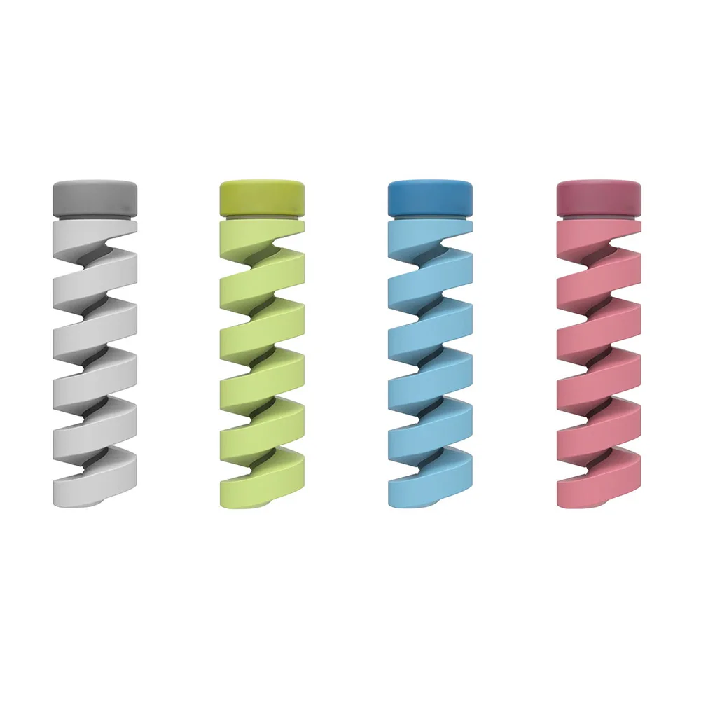 

4Pcs Cable Winder Biter Protector Saver Cover USB Charger Cables Holder Cord Accessories LFX-ING