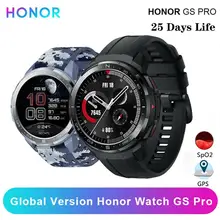 Honor – montre connectée Watch GS Pro, Version globale, moniteur de fréquence cardiaque SpO2, Bluetooth GPS, routeur arrière, autonomie de 25 jours