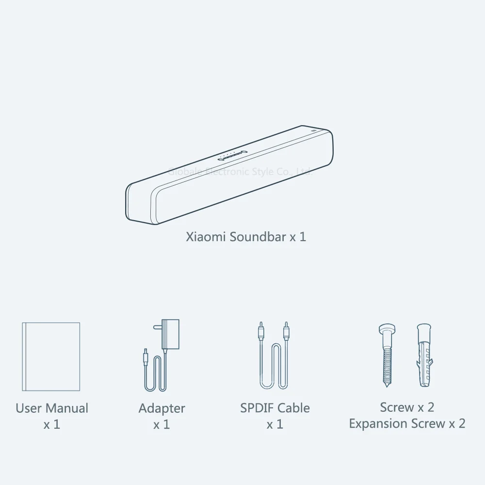 xiaomi Bluetooth ТВ динамик звуковая панель беспроводной динамик Саундбар поддержка оптический SPDIF AUX in для домашнего кинотеатра xiaomi