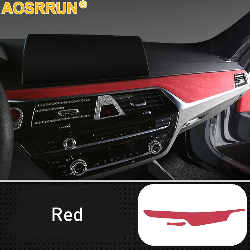 

For BMW 5 Series G30 525i 530i 530d Suede Leather Car Instrument panel Stickers Cover Leather
