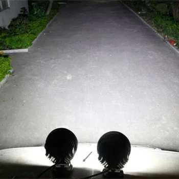 

Shockproof LED Lights 2pcs 4 inch Round Working lamp Spot Headlight Set