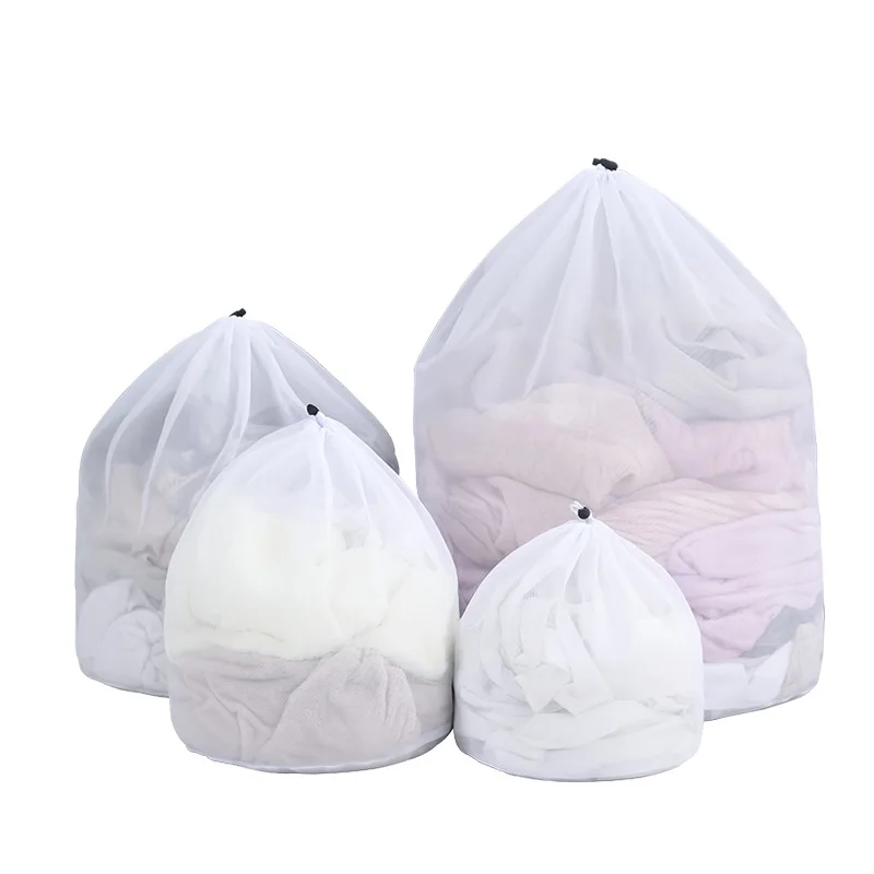 8 Sizes Washing Bags Drawstring Mesh Underwear Laundry Basket Polyester Net Washing Machine Bag Large Capacity Dirty Laundry Bag laundry bag shoe washing bag laundry basket laundry bags laundry hamper clothes basket lingerie washing bag