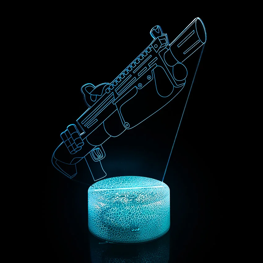 Children Sleep Light Projection Lamp Kids Bedroom Night LED Lights Battle Royale Action Figure Christmas Gifts Toys