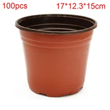 Vaso de mudas de pátio com 100 peças, vaso para plantas de pátio de grande capacidade, ventilação, recipiente anti-idade para jardinagem