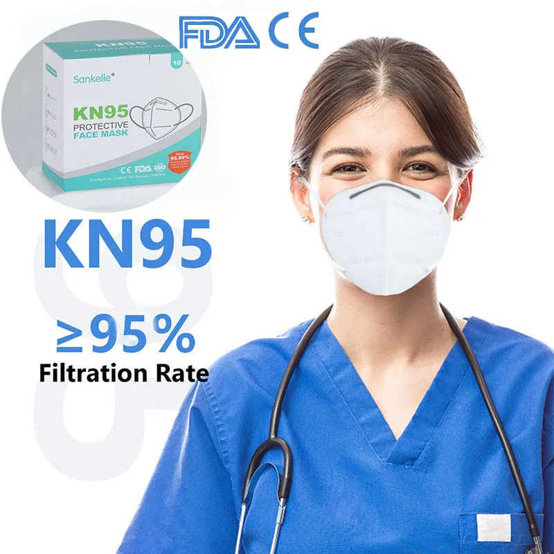 

5pcs/50pcs Fast Delivery KN95 Face Mouth Mask Protective Anti-Dust Mouth Masks KN95 Level Mask 99% Filtration Individual Packs