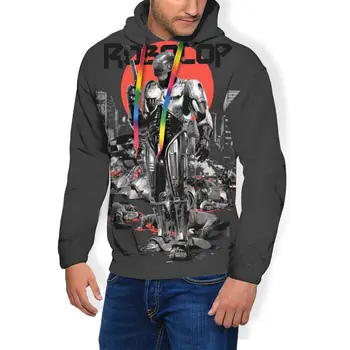 

Robocop Hoodie RoboCop - Graphic Novee Style Hoodies Long Sleeve Polyester Pullover Hoodie Red Male Hoodies